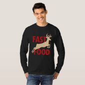 Hunter Hunting Deer Fast Food T-shirt (Voorkant volledig)