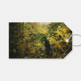 Hunter in the Forest (door H.A. Brendekilde) Cadeaulabel