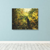 Hunter in the Forest (door H.A. Brendekilde) Canvas Afdruk (Insitu (Houten vloer))