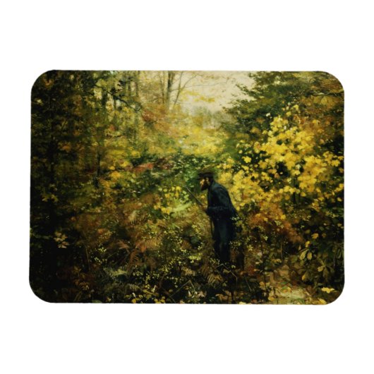 Hunter in the Forest (door H.A. Brendekilde) Magneet (Horizontaal)