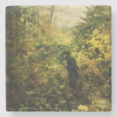 Hunter in the Forest (door H.A. Brendekilde) Stenen Onderzetter (Voorkant)