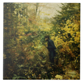 Hunter in the Forest (door H.A. Brendekilde) Tegeltje