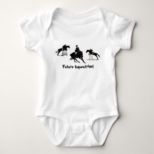 Hunter Jumper Equestrian Horse Romper (Voorkant)