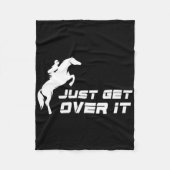 Hunter Jumper Girl Horseback Riding Fleece Deken (Voorkant)