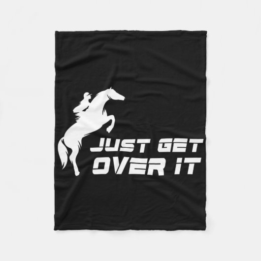 Hunter Jumper Girl Horseback Riding Fleece Deken (Voorkant)