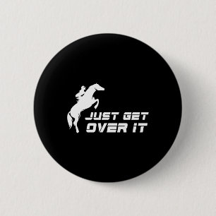 Hunter Jumper Girl Horseback Riding Ronde Button 5,7 Cm