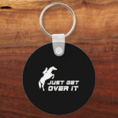 Hunter Jumper Girl Horseback Riding Sleutelhanger (Voorkant)