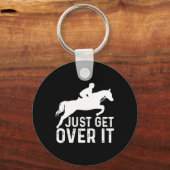 Hunter Jumper Girl Horseback Sleutelhanger (Voorkant)