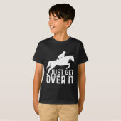 Hunter Jumper Girl Horseback T-shirt (Voorkant volledig)