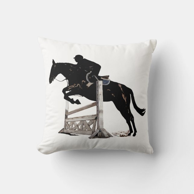 Hunter/Jumper Horse American MoJo Pillow Kussen (Voorkant)