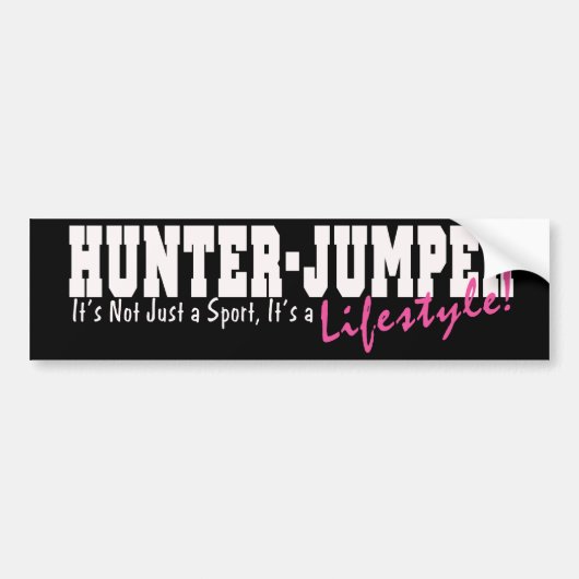 Hunter Jumper Horse Bumpersticker (Voorkant)