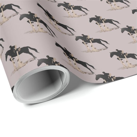Hunter Jumper Horse Cadeaupapier (Rol Hoek)