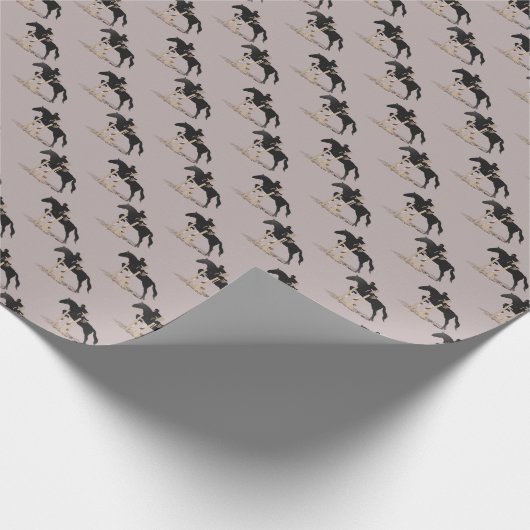 Hunter Jumper Horse Cadeaupapier (Hoek)