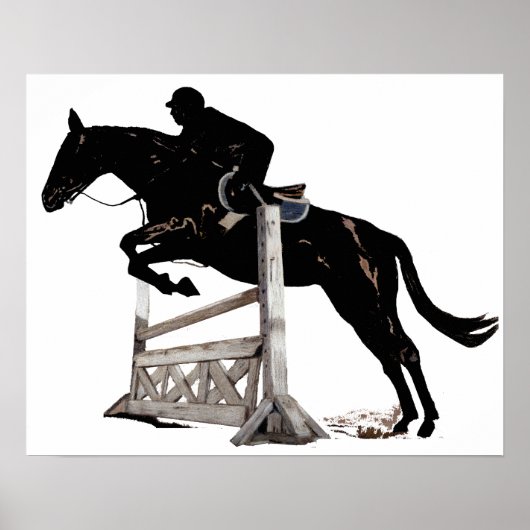 Hunter/Jumper Horse en Rider Poster (Voorkant)