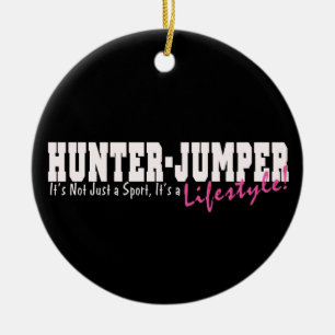 Hunter Jumper Horse Keramisch Ornament