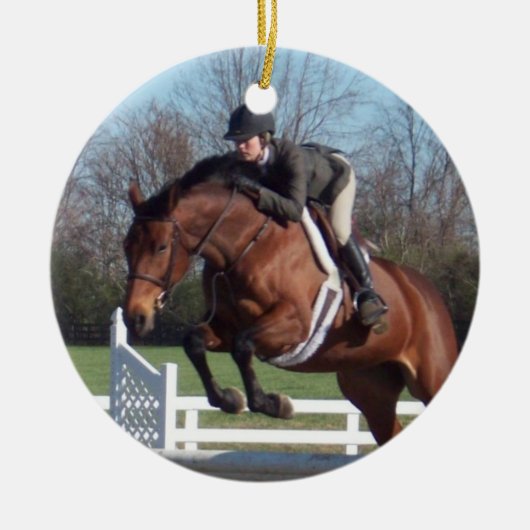 Hunter Jumper Horse Ornament (Voorkant)