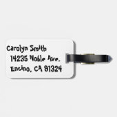  Hunter Jumper Horse & Rider Bagagelabel (Achterkant horizontaal)