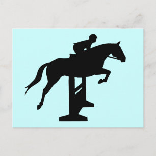 Hunter Jumper Horse & Rider Briefkaart