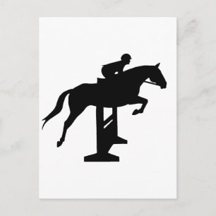 Hunter Jumper Horse & Rider Briefkaart