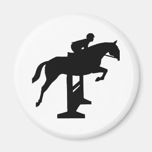 Hunter Jumper Horse & Rider Magneet