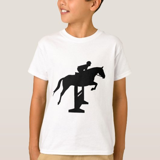 Hunter Jumper Horse & Rider T-shirt (Voorkant)