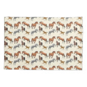 Hunter Jumper Horses Equine Pillowcase Kussensloop (Achterkant)