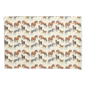 Hunter Jumper Horses Equine Pillowcase Kussensloop (Voorkant)