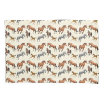 Hunter Jumper Horses Equine Pillowcase