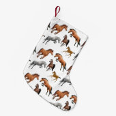 Hunter Jumper Horses Kerstmis stoppen Kleine Kerstsok (Voorkant (Hangend))