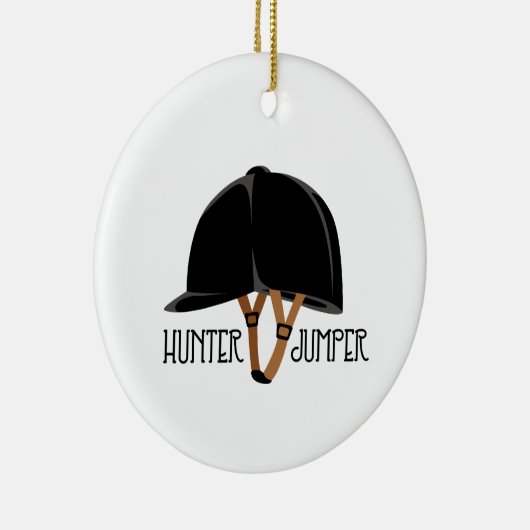 Hunter Jumper Keramisch Ornament (Rechts)