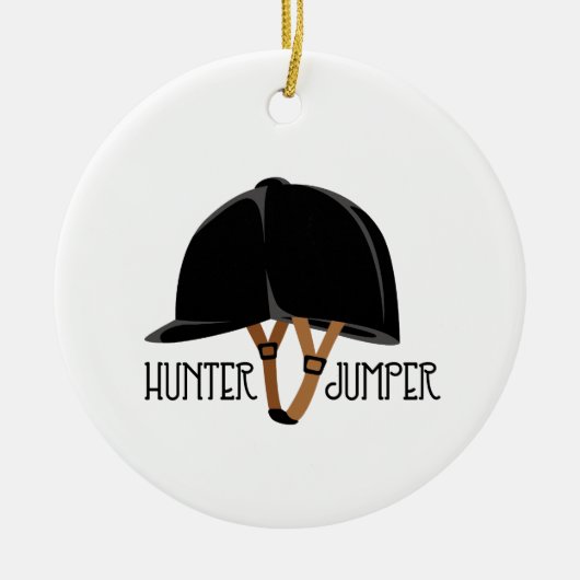 Hunter Jumper Keramisch Ornament (Voorkant)