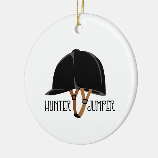 Hunter Jumper Keramisch Ornament (Links)