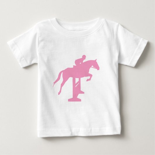 Hunter Jumper Paard & Ruiter (roze) (Voorkant)