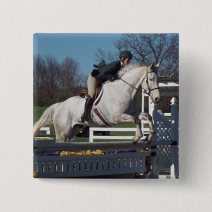 Hunter Jumper Pin Vierkante Button 5,1 Cm