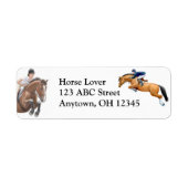 Hunter Jumper Show Horse Label (Voorkant)
