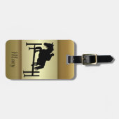 Hunter Jumper Silhouette Bagagelabel (Voorkant horizontaal)