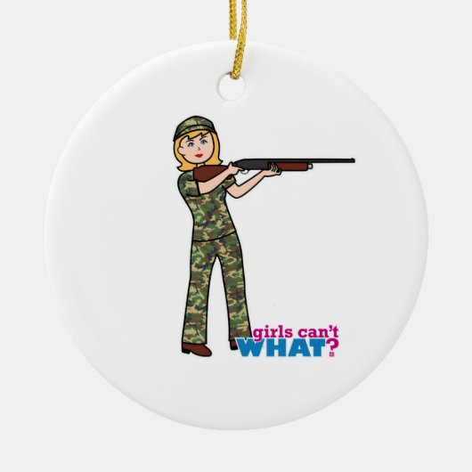 Hunter - Licht/Blonde Keramisch Ornament (Voorkant)