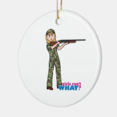 Hunter - Licht/Blonde Keramisch Ornament (Links)