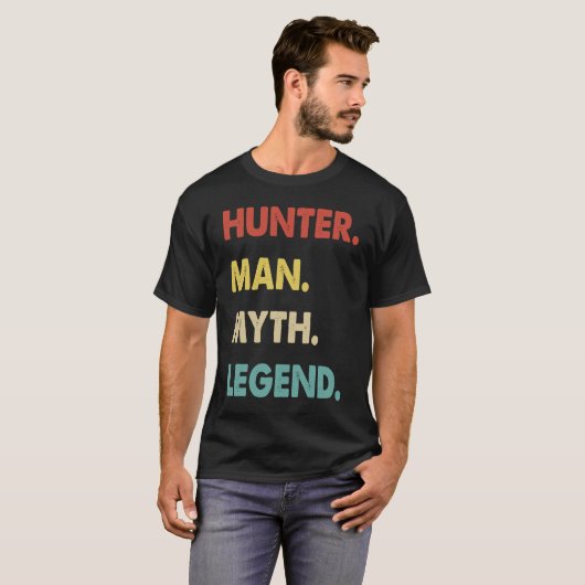 Hunter Man Myth Legend 1 T-shirt (Voorkant volledig)