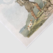 Hunter met konijnen van sportketels (1817-1) tissuepapier (Detail)