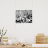 Hunter met zijn Hounds, 1897.  foto Poster (Keuken)