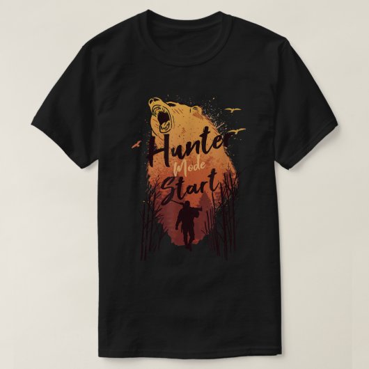 Hunter Mode Start Patriottic Beer Hunting Season b T-shirt (Design voorkant)