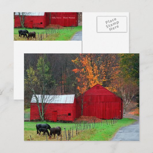 Hunter Mountain Briefkaart (Voorkant / Achterkant)