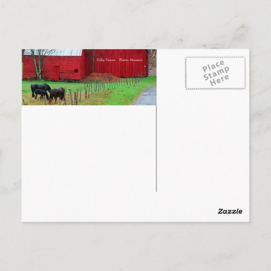 Hunter Mountain Briefkaart (Achterkant)