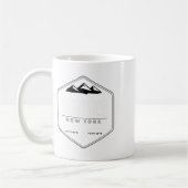 Hunter Mountain met snowboard T Koffiemok (Links)