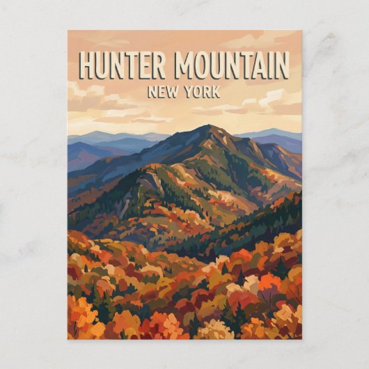 Hunter Mountain New York Briefkaart (Voorkant)