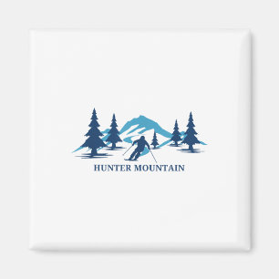 Hunter Mountain New York Ski Resort Skiër _ Magneet