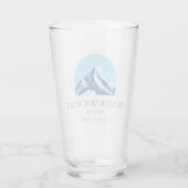 Hunter Mountain New York skigebied bierglas Glas (Achterkant)