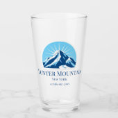 Hunter Mountain New York skigebied bierglas Glas (Voorkant)