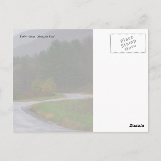 Hunter Mountain Road Briefkaart (Achterkant)